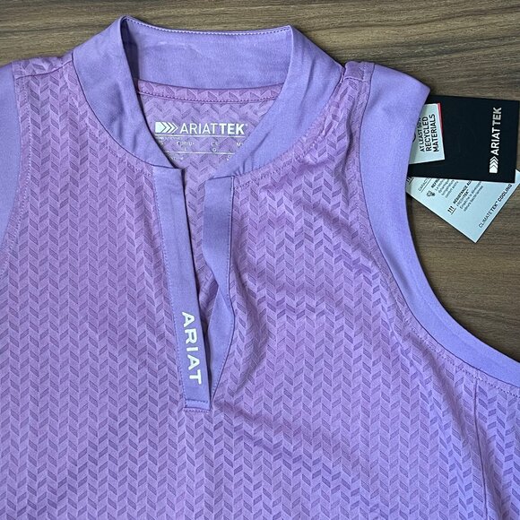 Ariat Sleeveless Tank - Chalk Violet - Large - Picture 2 of 4